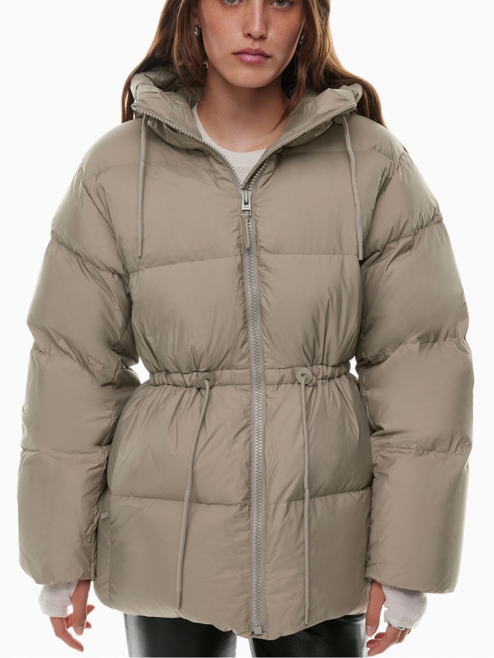 Aritzia The Super Chalet Puff™ Down Jacket, Taupe size Small